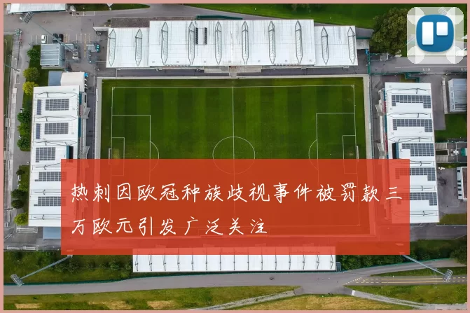 热刺因欧冠种族歧视事件被罚款三万欧元引发广泛关注